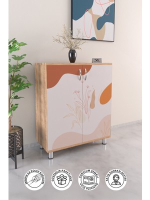 Hediyeler Kapında Pinky 4 Raflı Ayakkabılık Antre Hol Çok Amaçlı Ayakkabı Dolabı