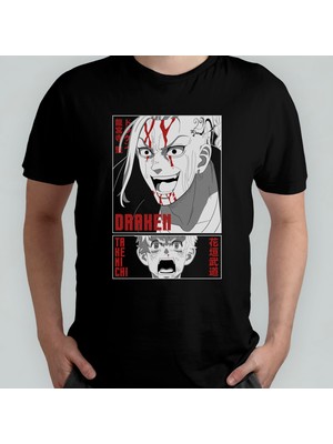 Pixxa Tokyo Revengers Anime Manga Unisex %100 Pamuklu Bisiklet Yaka T-Shirt Model 17