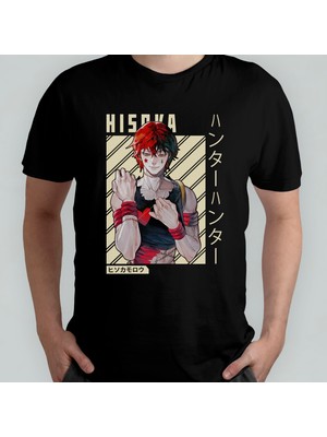 Pixxa Hunter x Hunter Hisoka Unisex %100 Pamuklu Bisiklet Yaka T-Shirt Model 4