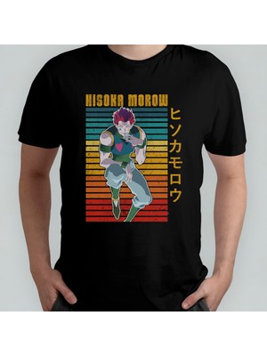 Pixxa Hunter x Hunter Hisoka Unisex %100 Pamuklu Bisiklet Yaka T-Shirt Model 3