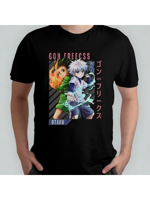 Pixxa Hunter x Hunter Gon Unisex %100 Pamuklu Bisiklet Yaka T-Shirt Model 4