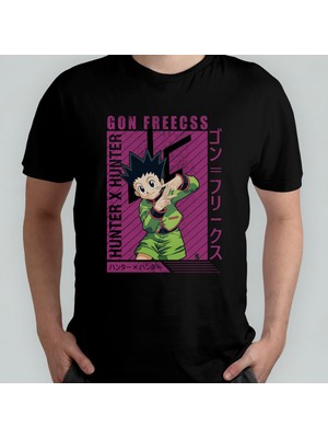 Pixxa Hunter x Hunter Gon Unisex %100 Pamuklu Bisiklet Yaka T-Shirt Model 6