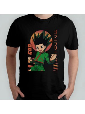 Pixxa Hunter x Hunter Gon Unisex %100 Pamuklu Bisiklet Yaka T-Shirt Model 3
