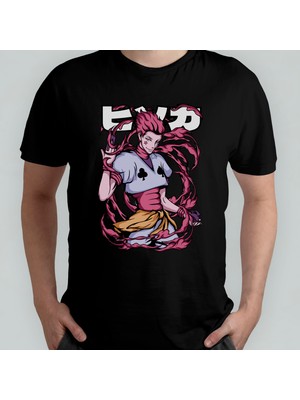 Pixxa Hunter x Hunter Hisoka Unisex %100 Pamuklu Bisiklet Yaka T-Shirt Model 12