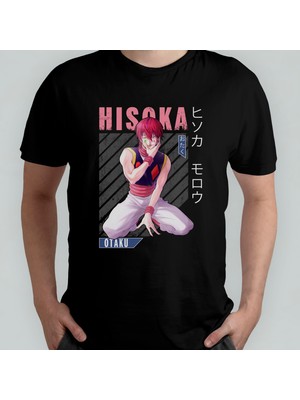Pixxa Hunter x Hunter Hisoka Unisex %100 Pamuklu Bisiklet Yaka T-Shirt Model 5