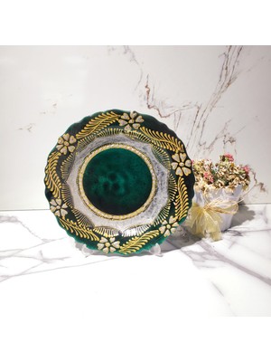 DM Porselen Dm Porselen Çiçek El Işçiliği Çini Tabak 30Cm