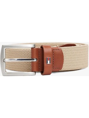 Tommy Hilfiger Erkek Kare Tokalı Dokulu Kemer