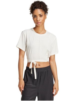 Adidas Kadın  Beyaz  T-Shirt Yga Tee JD4207