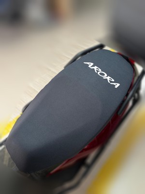 ULTRASHOP Arora Ar 50-11 Ares Siyah Sele Kılıfı Su Geçirmez Motosiklet Sele Kılıfı Logolu Sele Koltuk Kılıfı-X