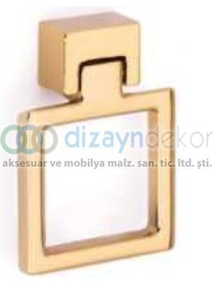 Dizaynaks Altın Sallantılı Kulp 16 Mm