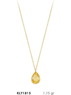 Harem Altın 14 Ayar Altın Damla Kolye KLY1815