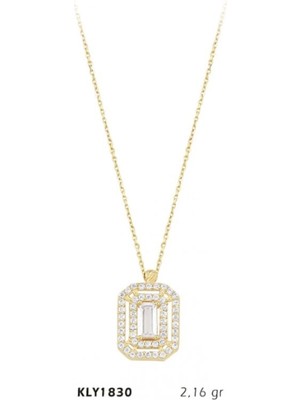 Harem Altın 14 Ayar Altın Baget Kolye KLY1830