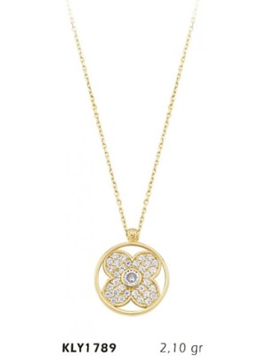 Harem Altın 14 Ayar Altın Çiçek Kolye KLY1789
