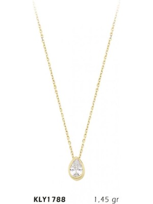 Harem Altın 14 Ayar Altın Damla Kolye KLY1788