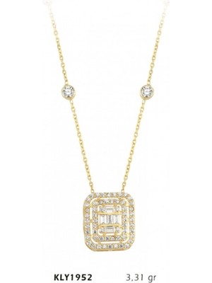 Harem Altın 14 Ayar Altın Baget Kolye KLY1952