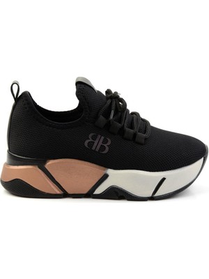 Bambi Siyah Altın  Kadın Sneaker K01824212417
