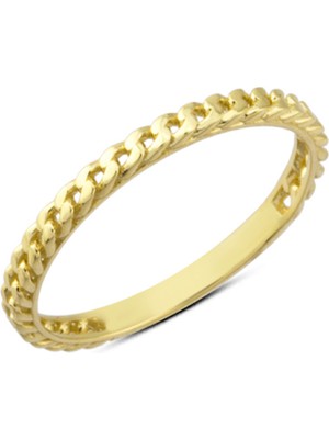 Harem Altın 14 Ayar Altın Zincirli Yüzük YZK208