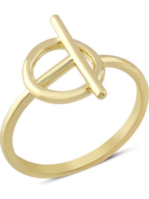 Harem Altın 14 Ayar Altın Geometrik Yüzük YZK275