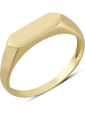 Harem Altın 14 Ayar Altın Taşsız Yassı Yüzük YZK294