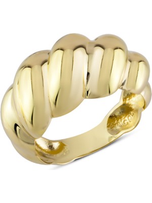 Harem Altın 14 Ayar Altın Büyük Sarmal Yüzük YZK345