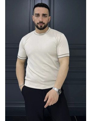 Mishar İtalia Bisiklet Yaka Erkek Triko Tişört P-00015864