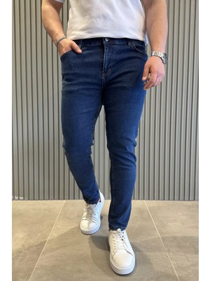 Mishar İtalia Fermuarlı Erkek Slim Fit Jean Kot Pantolon P-00015857
