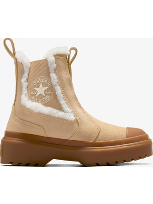 Converse Chuck Taylor All Star Chelsea Lugged Çocuk Kahverengi Süet Platform Bot.236