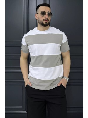 Mishar İtalia Bisiklet Yaka Parçalı Erkek Tişört P-00015843