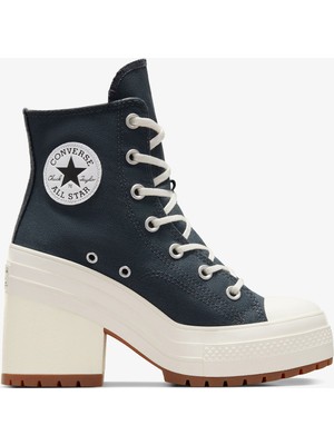 Converse Chuck 70 De Luxe Heel Unisex Lacivert Platform Sneaker.002