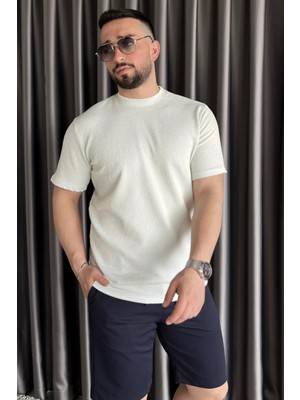 Mishar İtalia Bisiklet Yaka Çizgili Erkek Tişört P-00015833