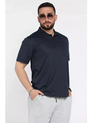 Mishar İtalia Erkek Tek Cepli Polo Yaka Desenli Tişört P-00015572