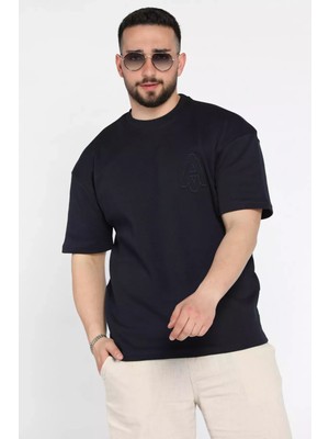 Mishar İtalia Bisiklet Yaka Nakışlı Erkek Tişört P-00015556