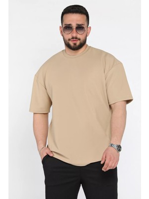 Mishar İtalia Erkek Bisiklet Yaka Kendinden Desenli Tişört P-00015322