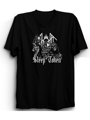 Sleep Token, New Design, Rock Metal Müzik Grubu Siyah %100 Pamuk Tişört