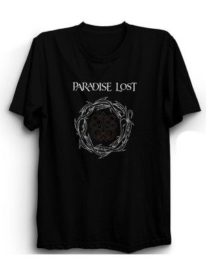 Paradise Lost, Logo, Rock Metal Müzik Grubu Siyah %100 Pamuk Tişört