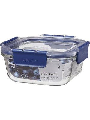 Mcreative Tritan Kapaklı Üst Sınıf Cam Kare - 750 ml
