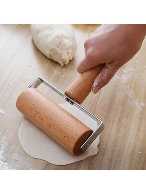 Merdane Doğal Bambu Pratik Hamur Açma Silindiri Hamur Açma Aparatı Oklava Merdane Pizza Makarna