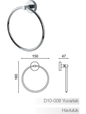 Dilek Serisi Yuvarlak Havluluk