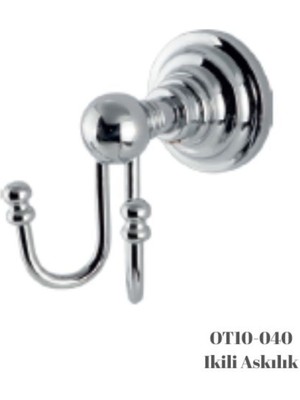 Ottoman Montajlı Ikili Banyo Askılığı