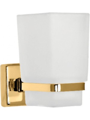 Kumru Camlı Diş Fırçalık Gold (10 Yıl Paslanmaz Garantili)