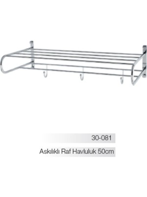 Bella Askılıklı Raf Havluluk 50CM (10 Yıl Paslanmaz Garantili)