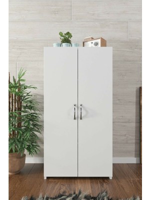 Gökberk GB-3350 4 Raflı 2 Kapaklı Çok Amaçlı Dolap