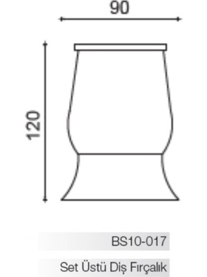 Bella Set Üstü Diş Fırçalık (10 Yıl Paslanmaz Garantili)