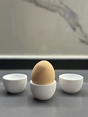 3'lü Modern Yumurtalık Beyaz