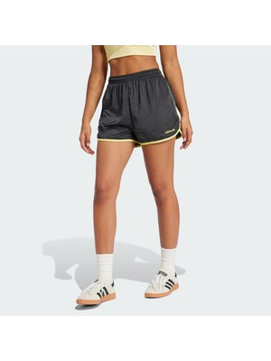 Adidas Originals Kadın Linear Logo Sprinter Şort Dokuma Kumaş Özelliği ile Şık ve Rahat