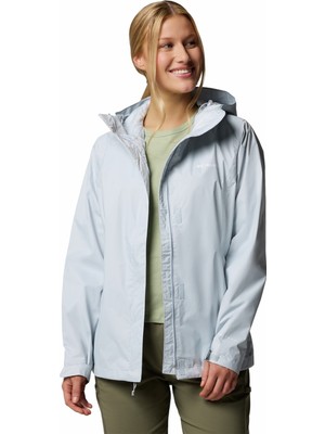 Columbia 1534111031RL2436 Gri Kapüşon Yaka Normal Düz Kadın Yağmurluk