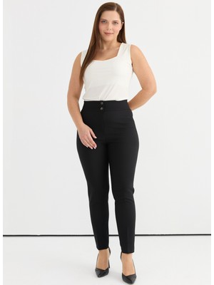 Selen Normal Bel Normal Siyah Kadın Pantolon 25YSL5395