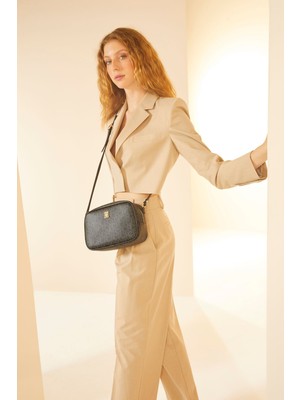 Siyah Kadın Omuz Çantası 05PO24Y1758