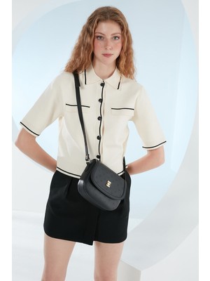 Std Floater Siyah Kadın Omuz Çantası 05PO23Y1733 Klasik