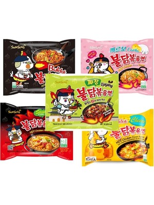 Buldak Hot Chicken Ramen 5'li Kombo Karışık Paket